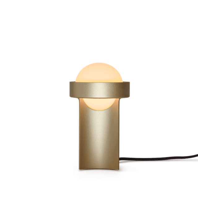 Tala Loop Bordlampe Lille Guld med Sphere III