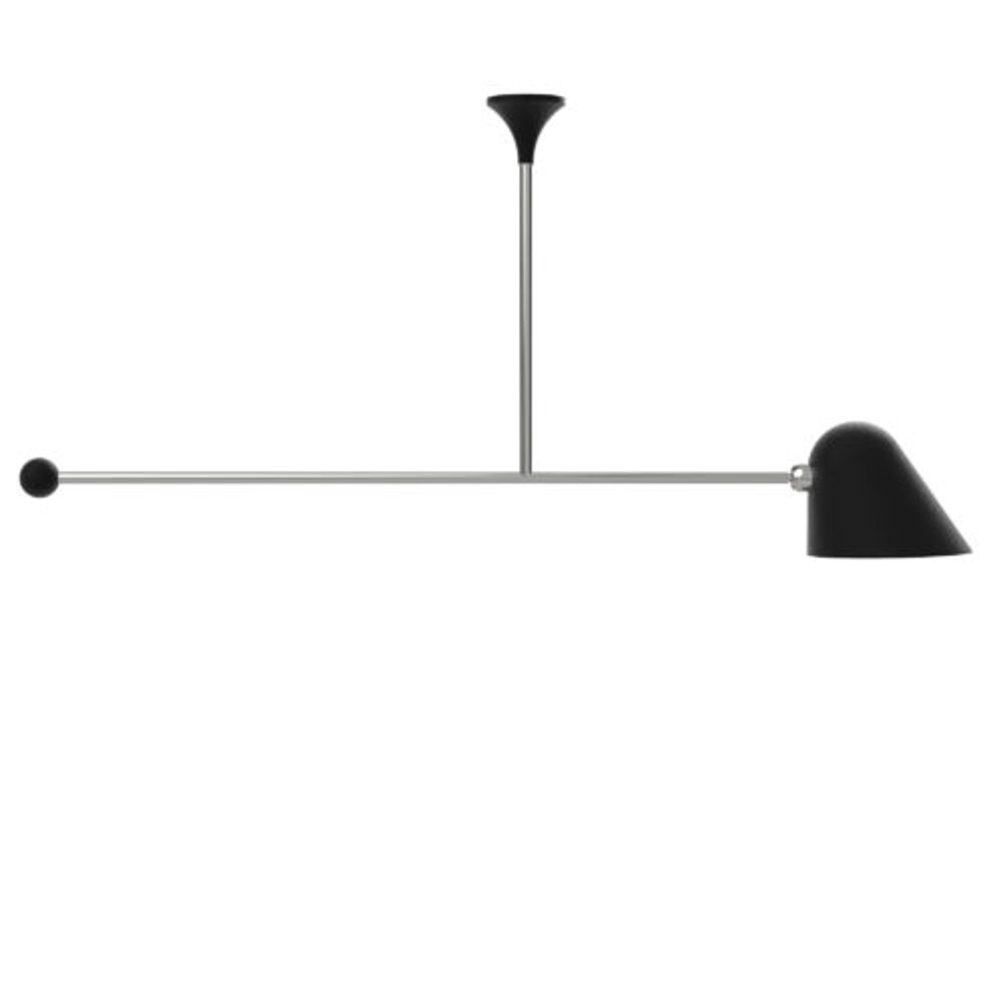 TATO Beghina Pendant Matt Black & Chrome Tall