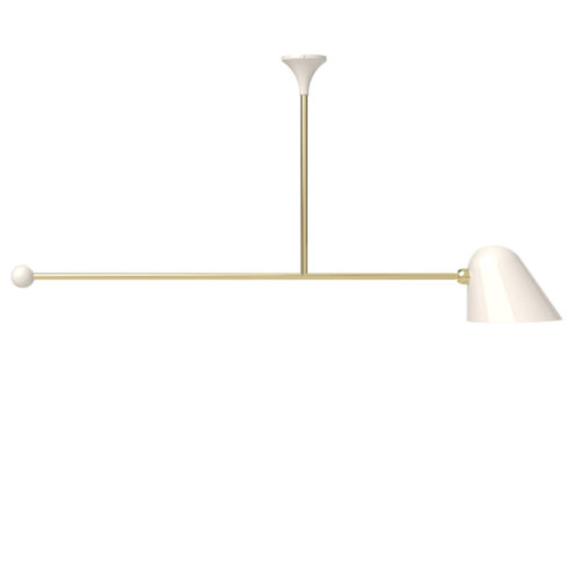 TATO Beghina Pendant White & Brass Short