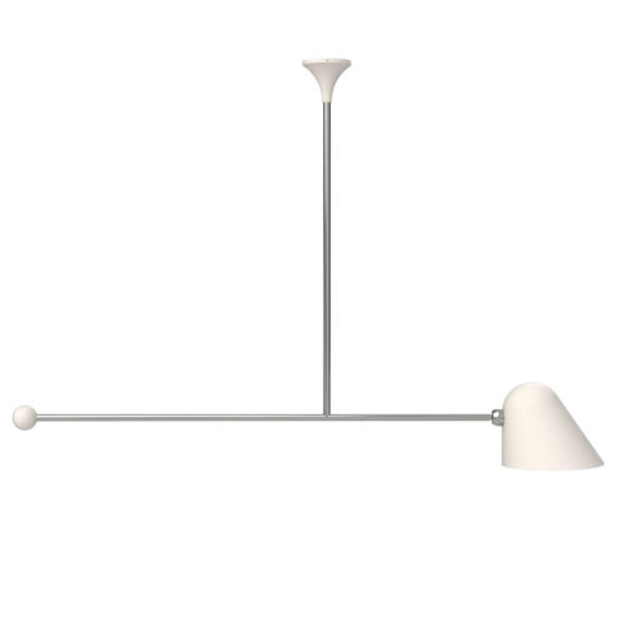 TATO Beghina Pendant Matt White & Chrome Tall