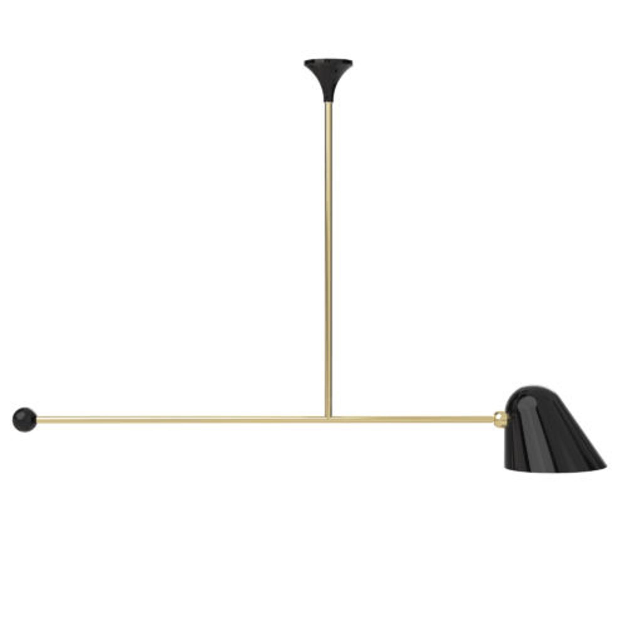 TATO Beghina Pendant Black & Brass Tall