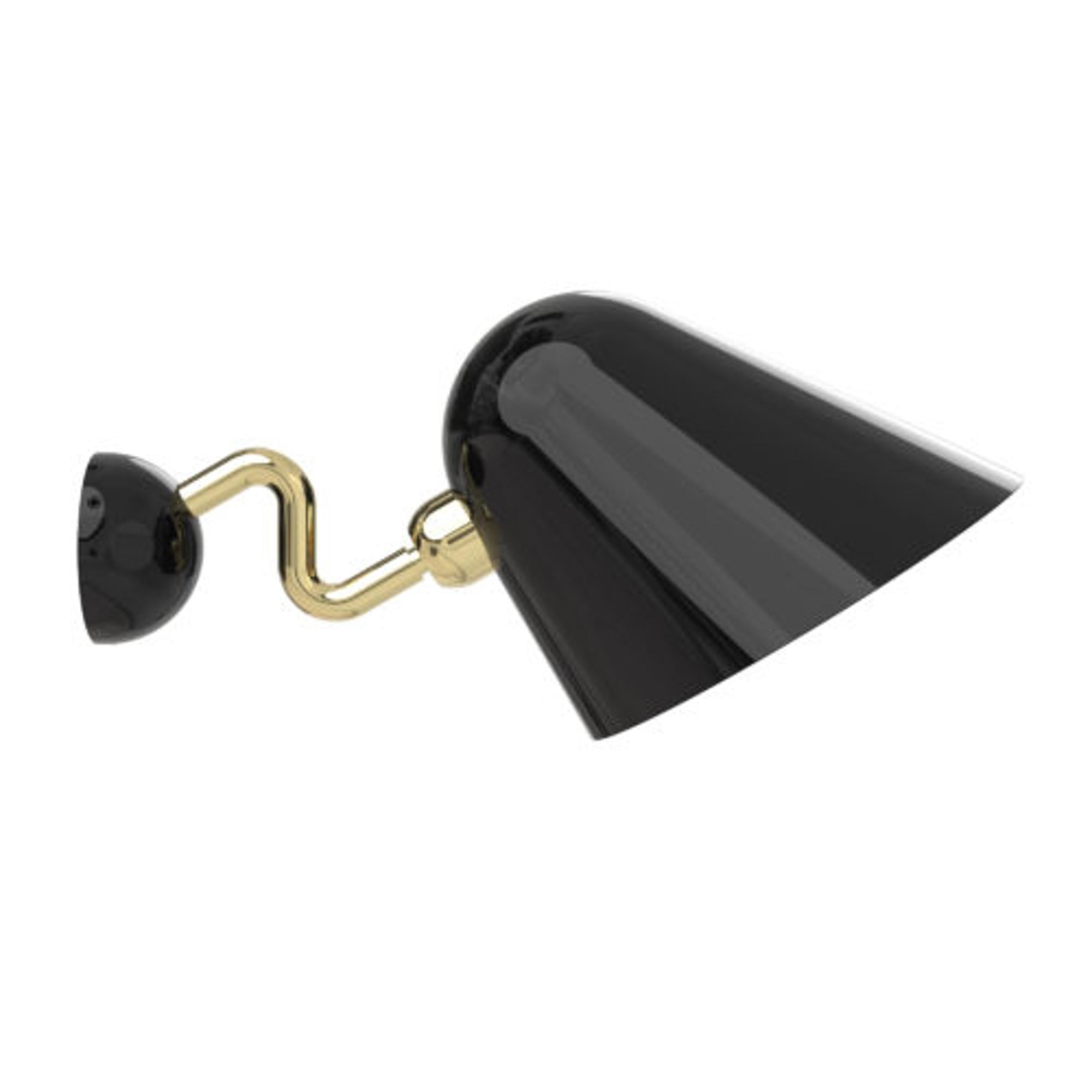 TATO Beghina Wall Lamp Black & Brass