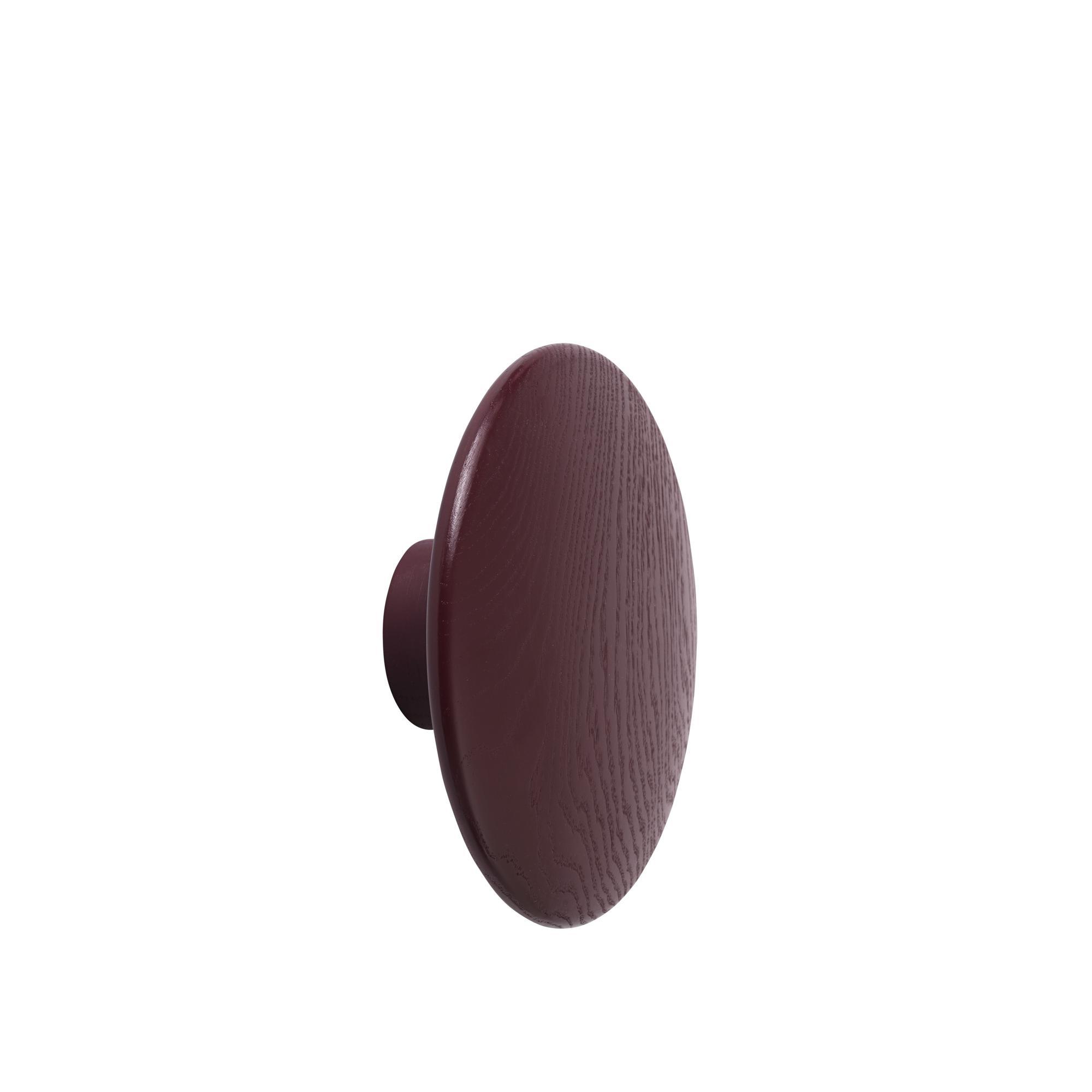 Muuto Dots Knage Træ Burgundy Ø17 cm