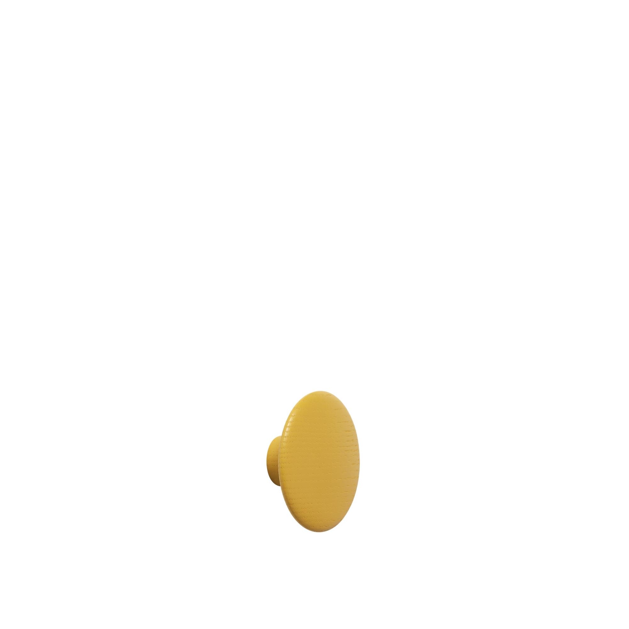 Muuto Dots Hook Wood Mustard Yellow Ø6.5 cm