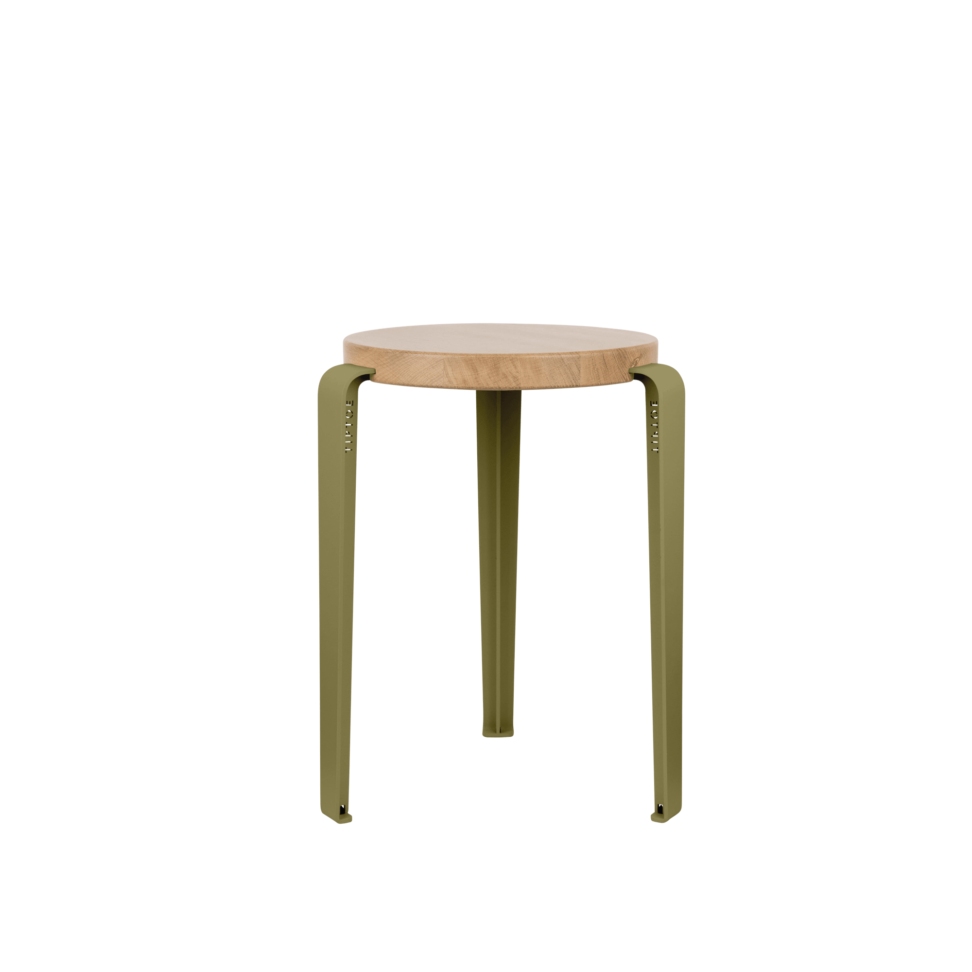 TipToe x Heju Lou Stool Oak/Heather Green