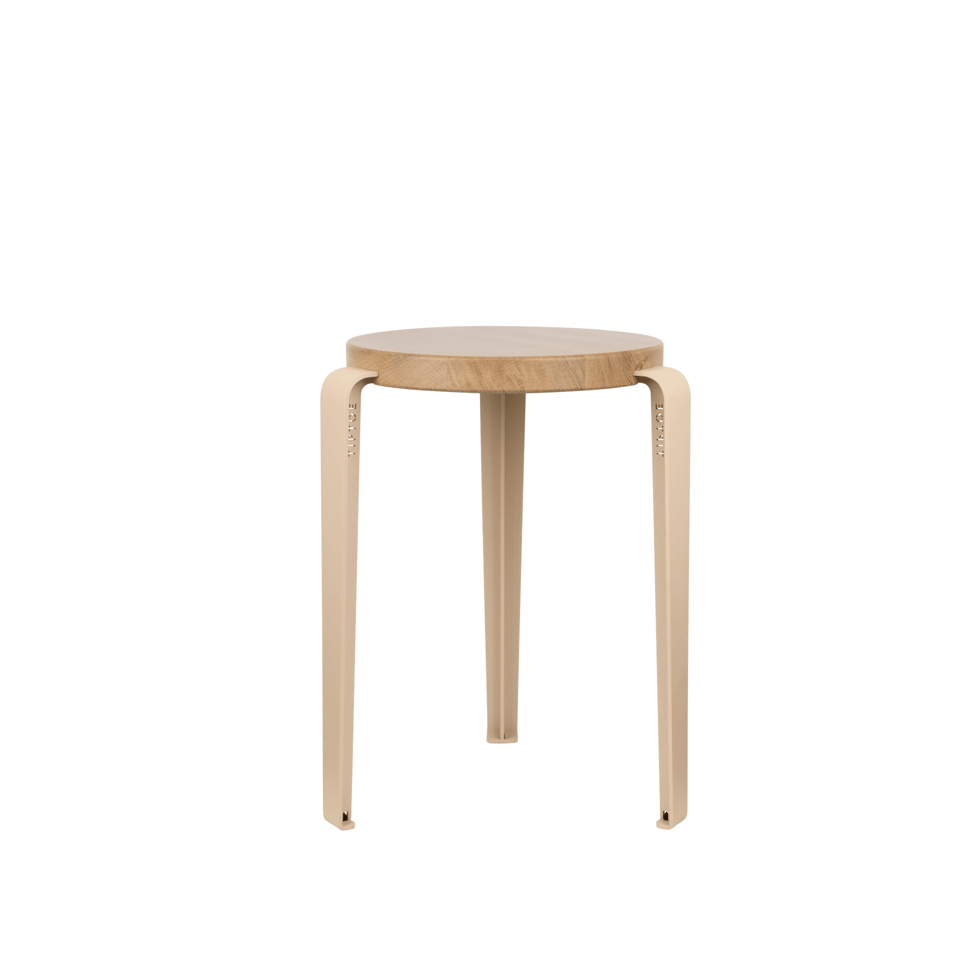 TipToe x Heju Lou Stool Oak/Spruce beige