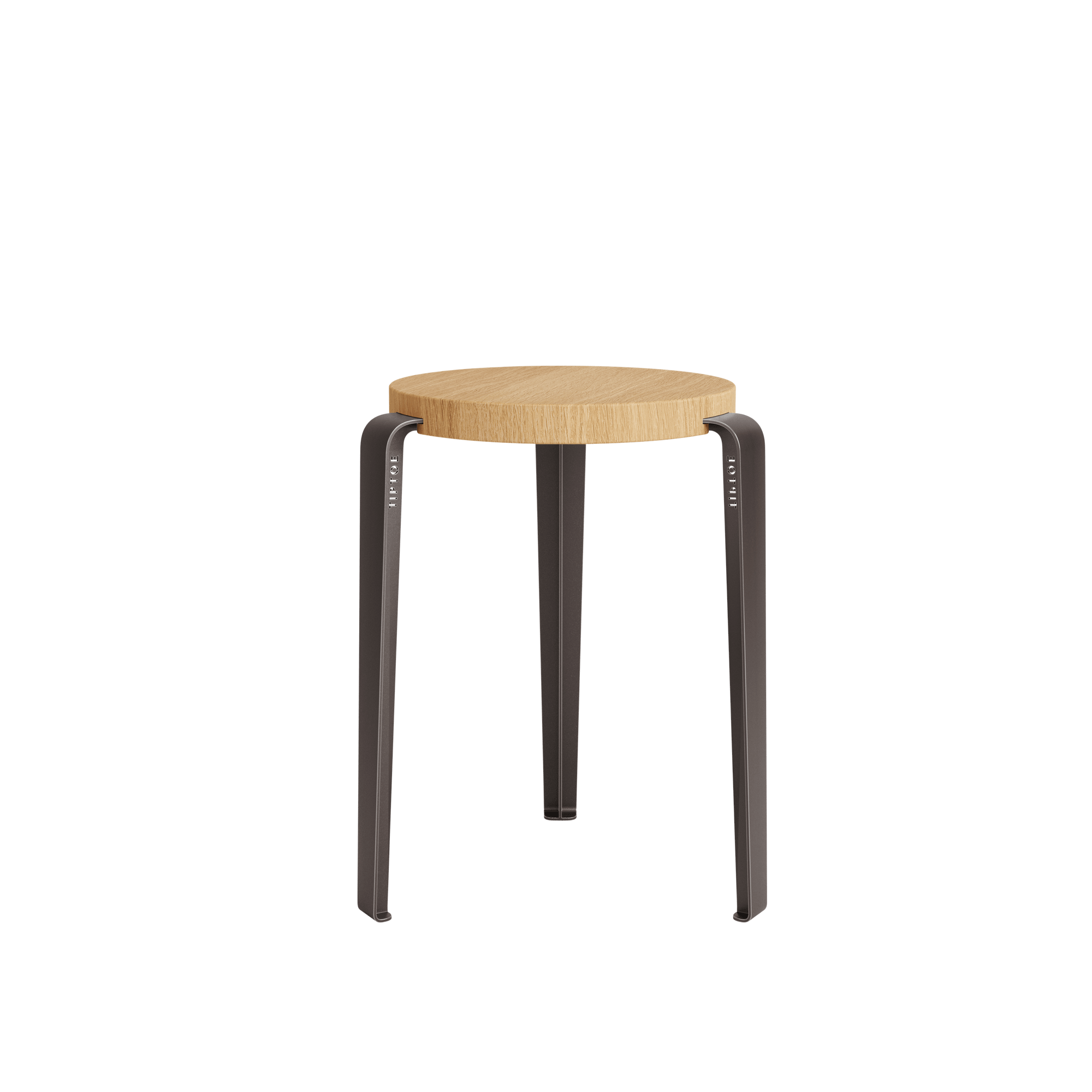 TipToe LOU Stool Oak/Dark Varnished