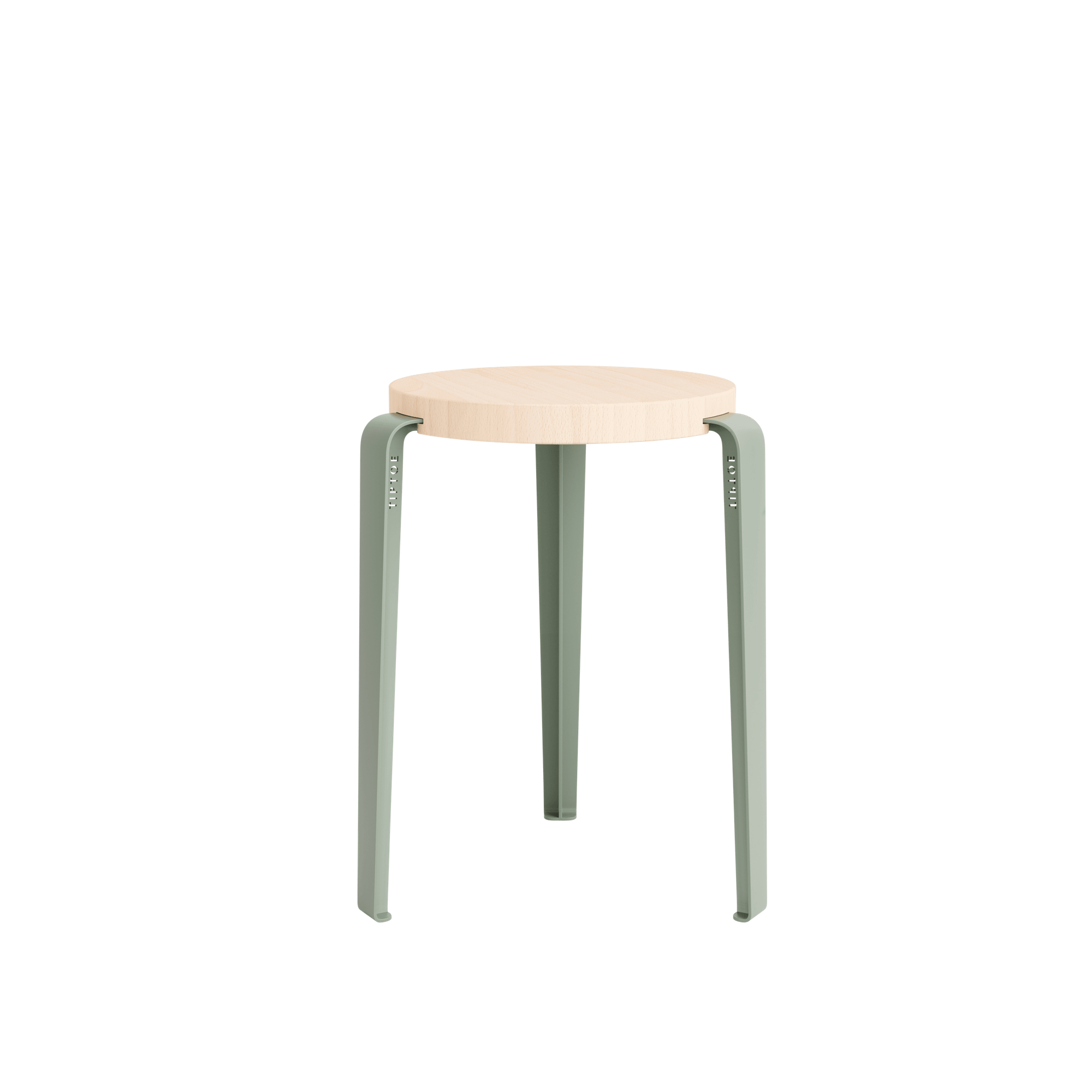 TipToe LOU Stool Beechwood/Eucalyptus Grey