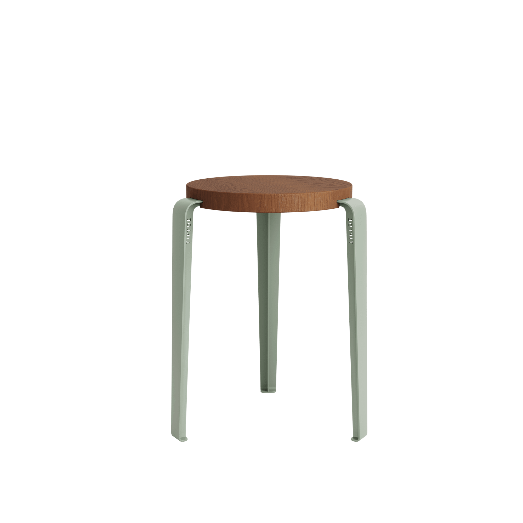 TipToe LOU Stool Stained Oak/Eucalyptus Grey