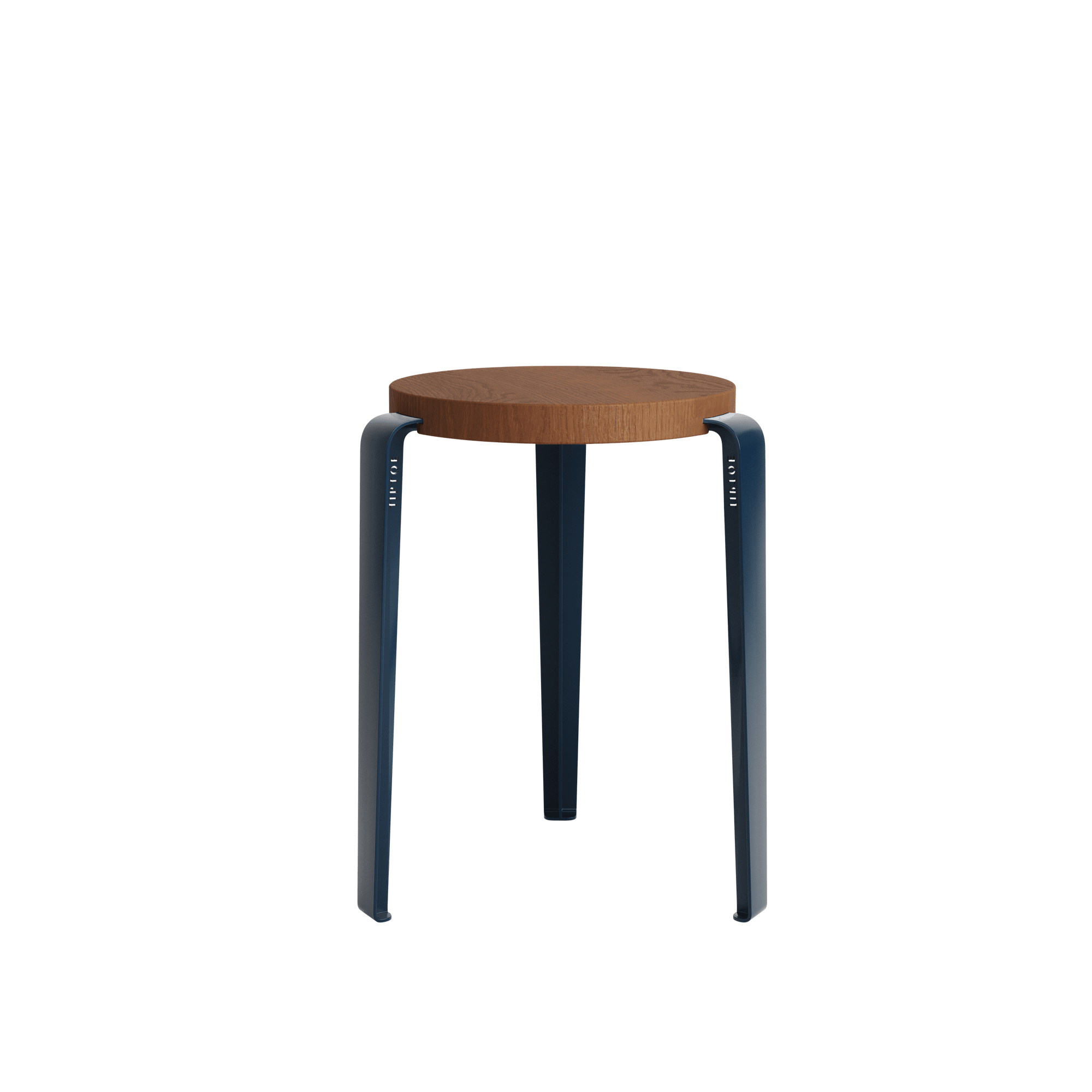 TipToe LOU Stool Stained Oak/Mineral Blue