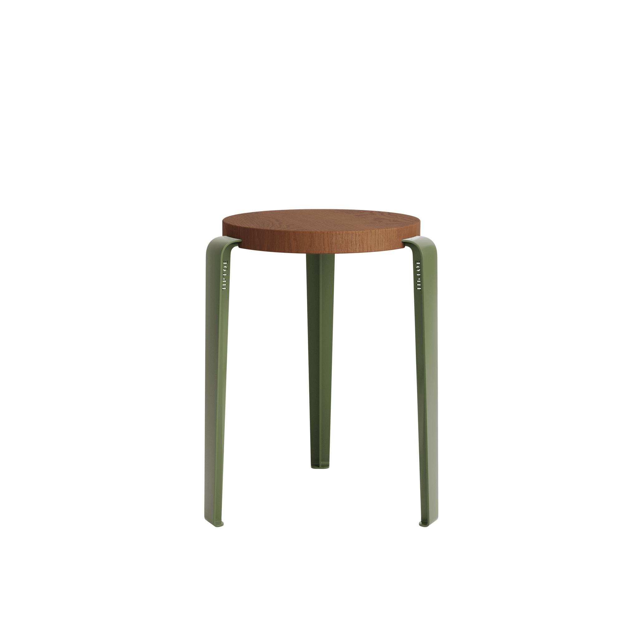 TipToe LOU Stool Stained Oak/Rosemary Green