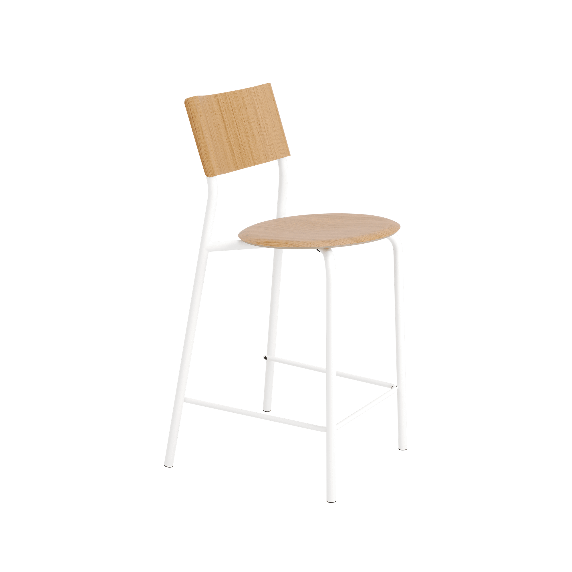 TipToe SSD Bar Stool 75 cm Oak/Cloudy White