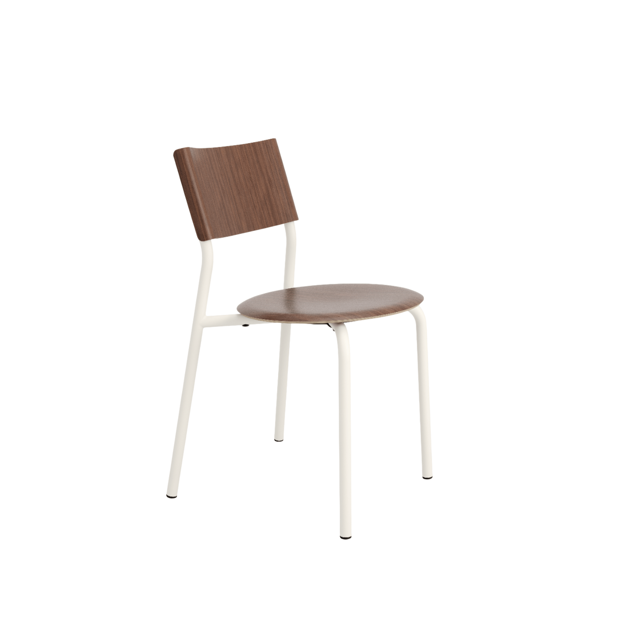 Silla de comedor TipToe SSD en Nuez/blanco crema