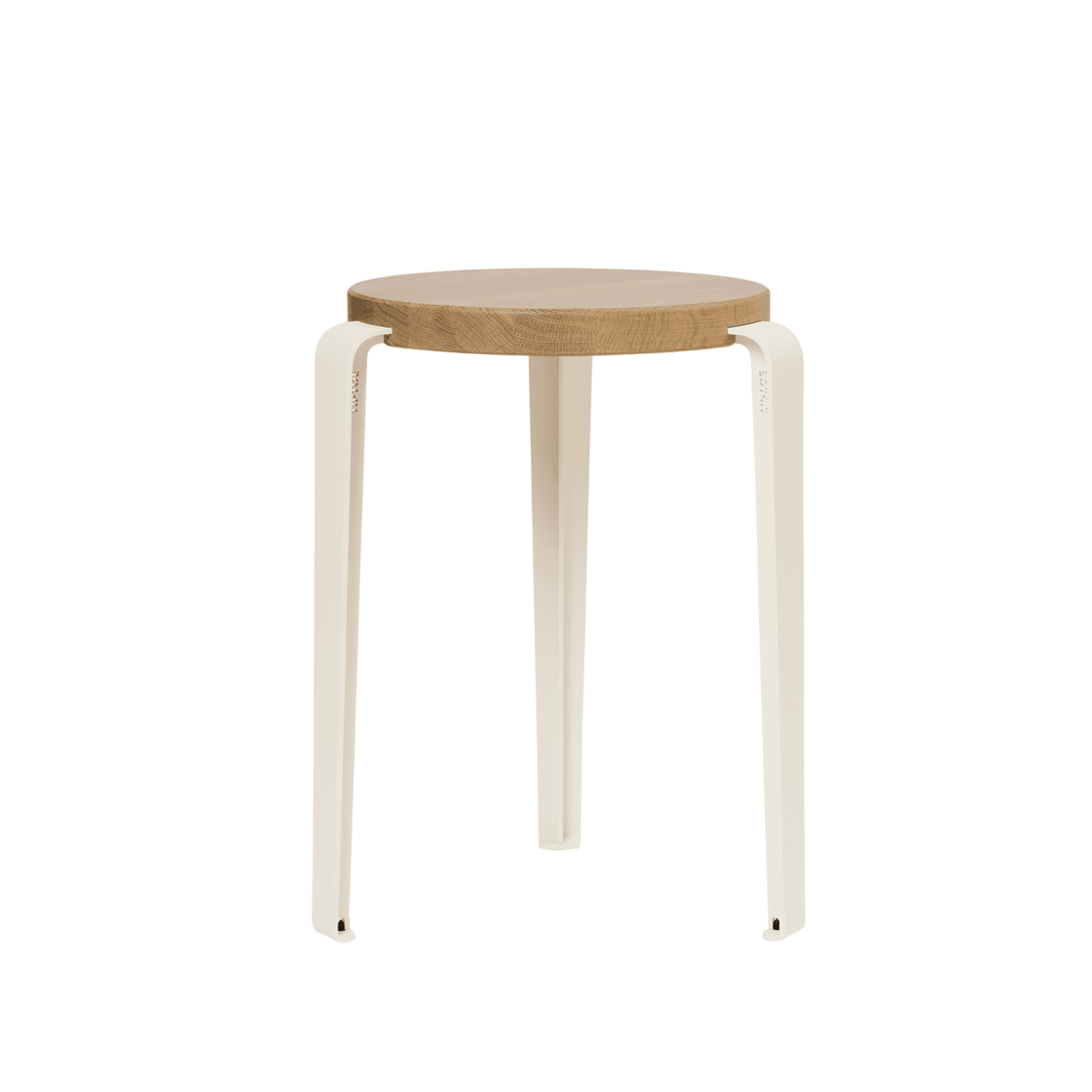 Sgabello TipToe LOU Rovere/Bianco Crema