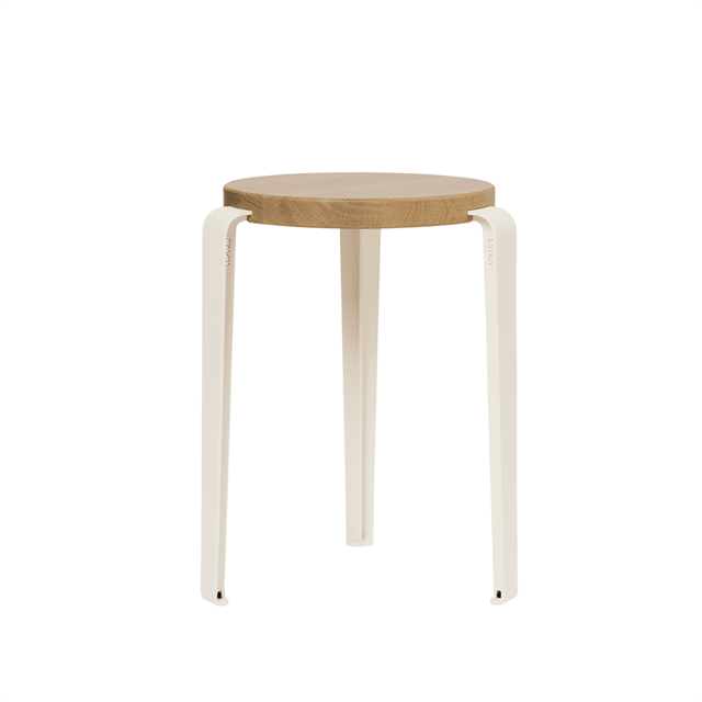 LOU Stool Oak/Cream White
