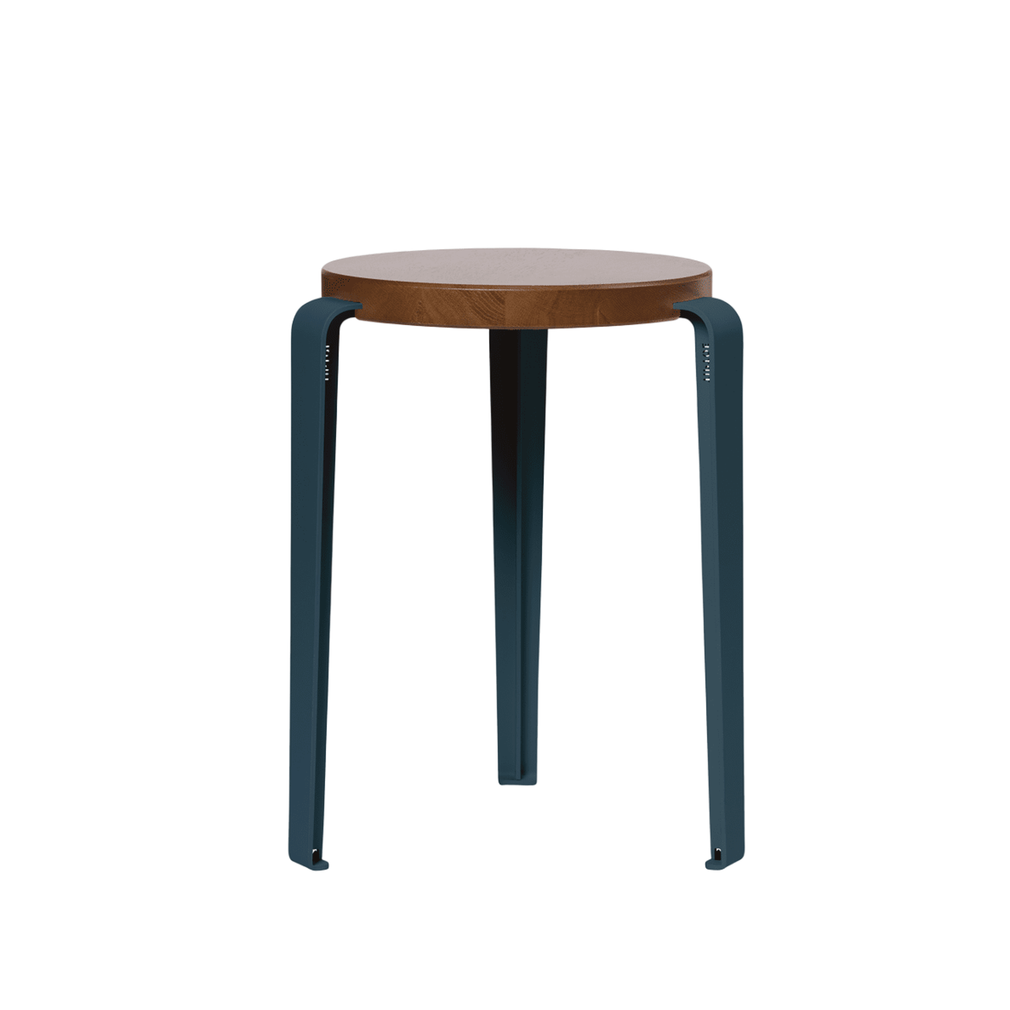 Sgabello TipToe LOU in rovere tinto/blu notte