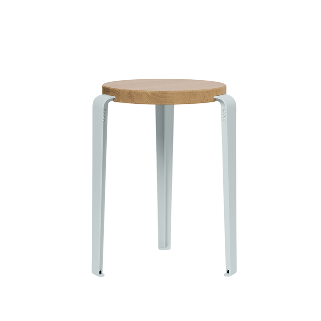 LOU Stool Oak/Pale Blue