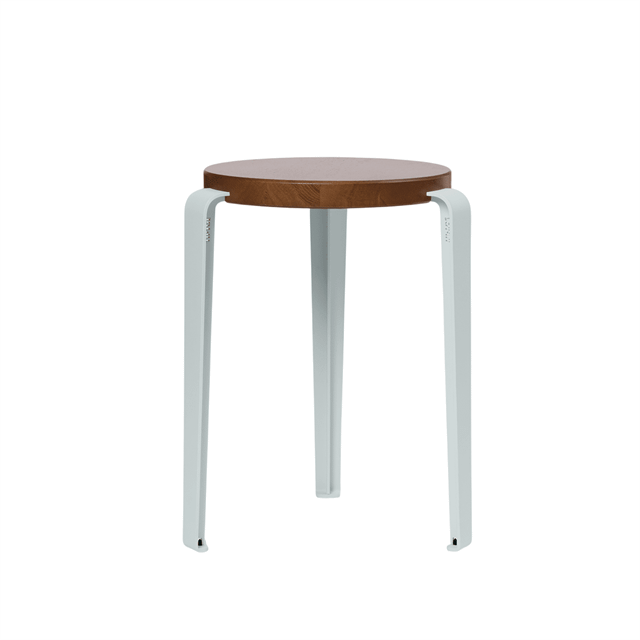 LOU Stool Stained Oak/Pale Blue
