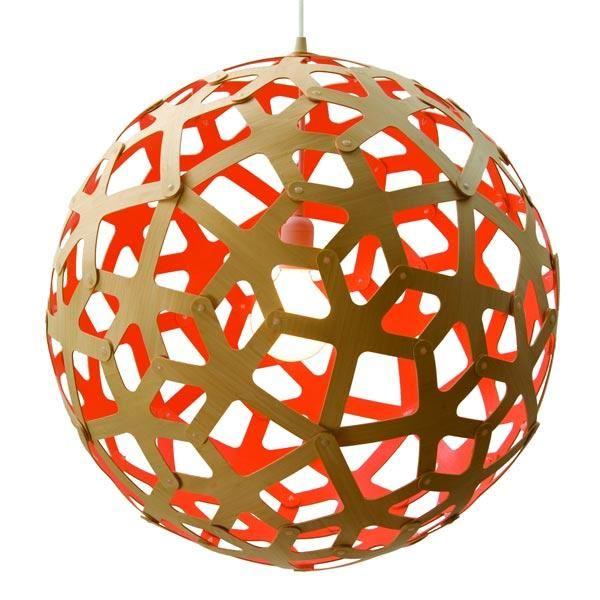 David Trubridge Coral Ø100 Red Pendant