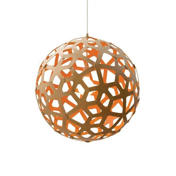 David Trubridge Coral Ø40 Orange Pendant