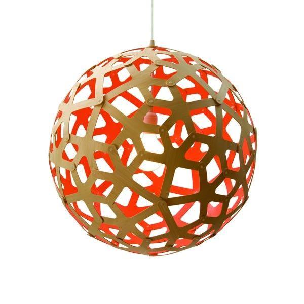 David Trubridge Coral Ø60 Red Pendant