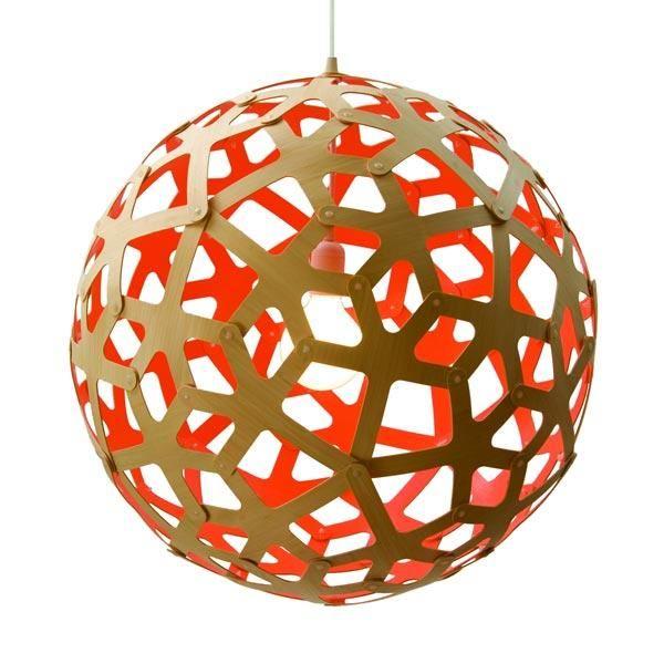 David Trubridge Suspension Corail Ø80 Rouge