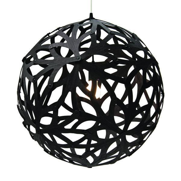 David Trubridge Floral Ø100 Black Pendant