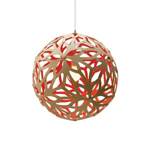 David Trubridge Floral Ø40 Red Pendant