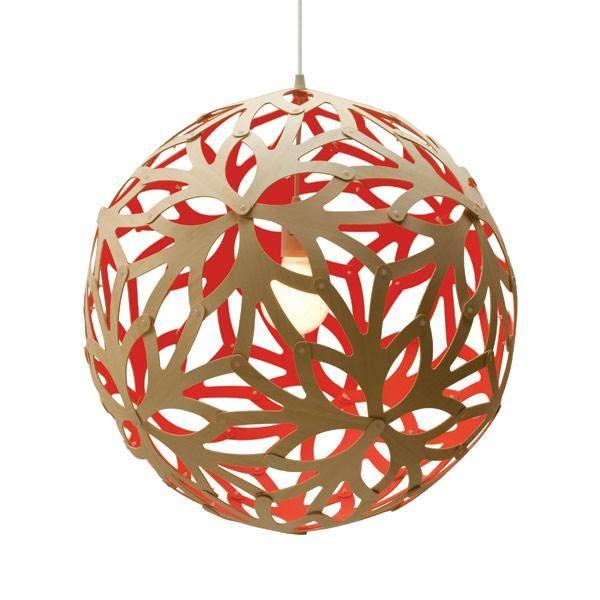 David Trubridge Suspension Floral Ø80 Rouge