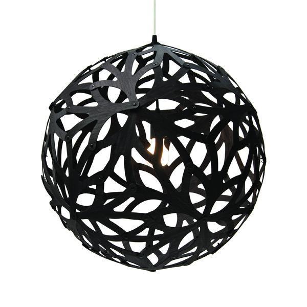 David Trubridge Floral Ø80 Black Pendant