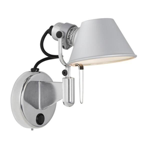 Artemide Tolomeo Micro Faretto LED Vägglampa Dimbar med Switch 3000K