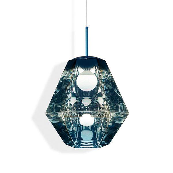 Tom Dixon Cut Tall Pendel Blau