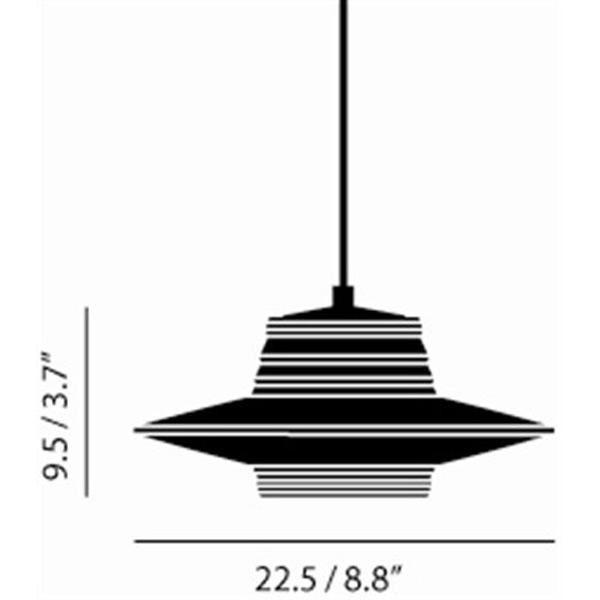 Tom Dixon Pressed Glass Pendel Stregtegning