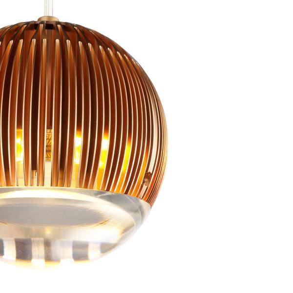 Tom Dixon Fin Round Copper Pendel Zoom