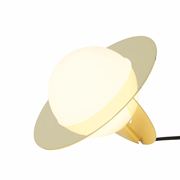 Tom Dixon Plane Table Lamp Brass & Opal Glass