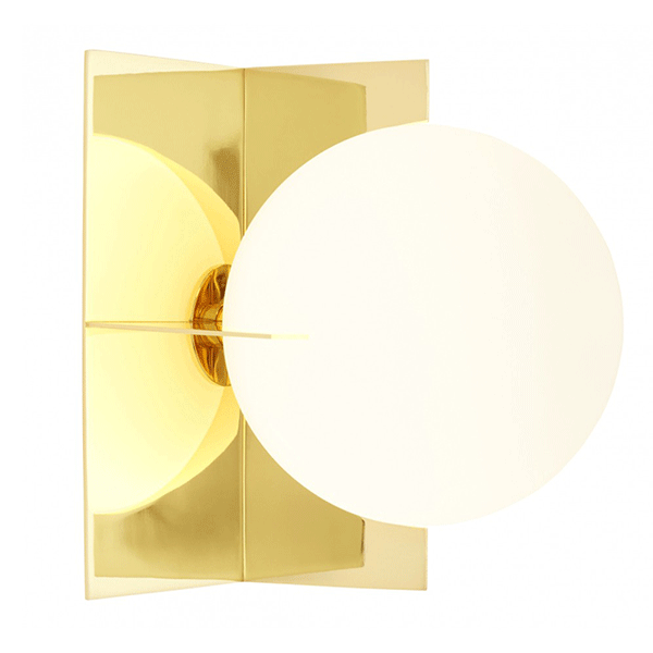 Tom Dixon Plane Wall Lamp/Ceiling Lamp Brass & Opal Glass