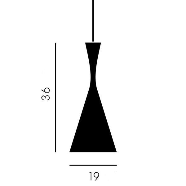 Tom Dixon Beat Tall Pendel Stregtegning