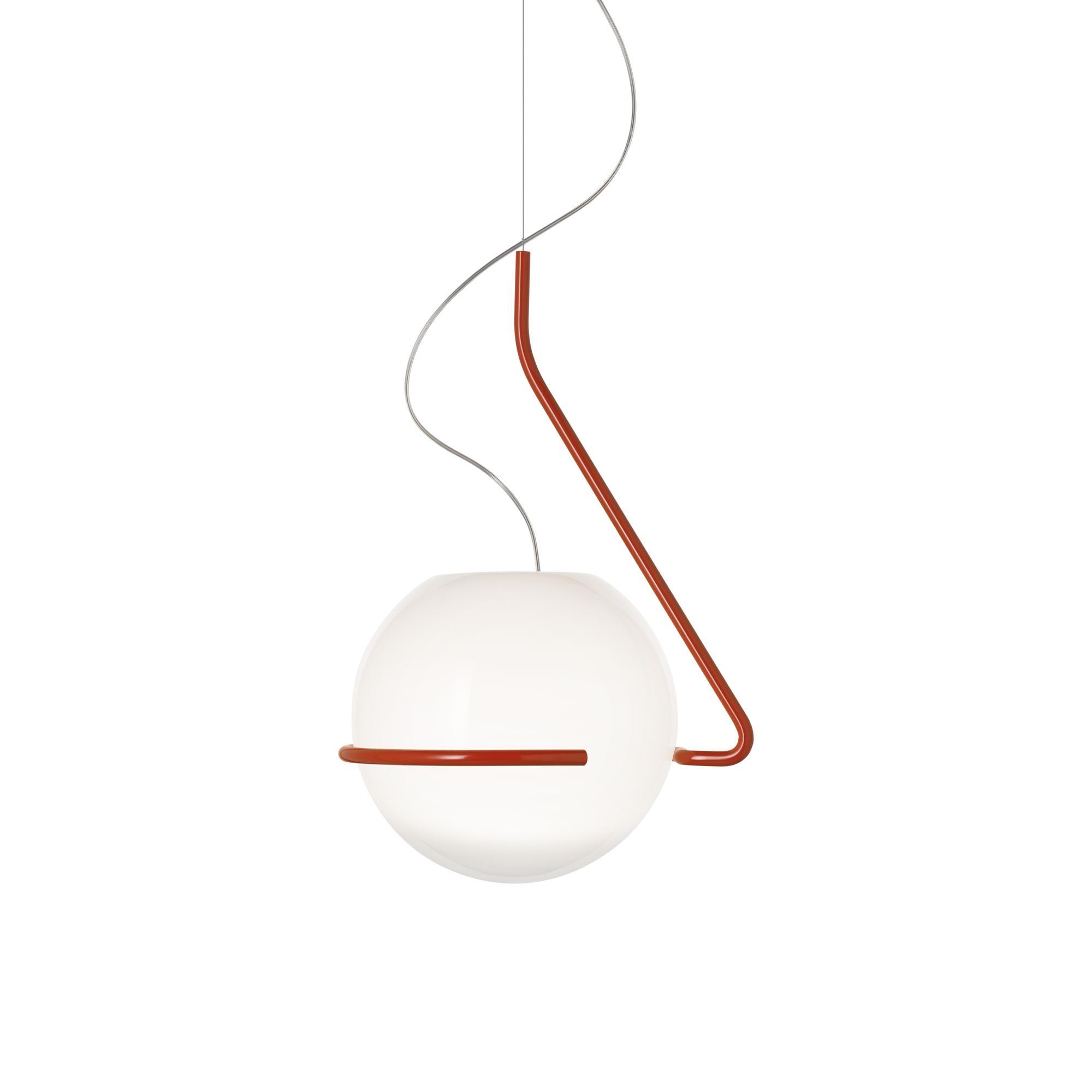 Foscarini Tonda Pendant Large Orange/ White