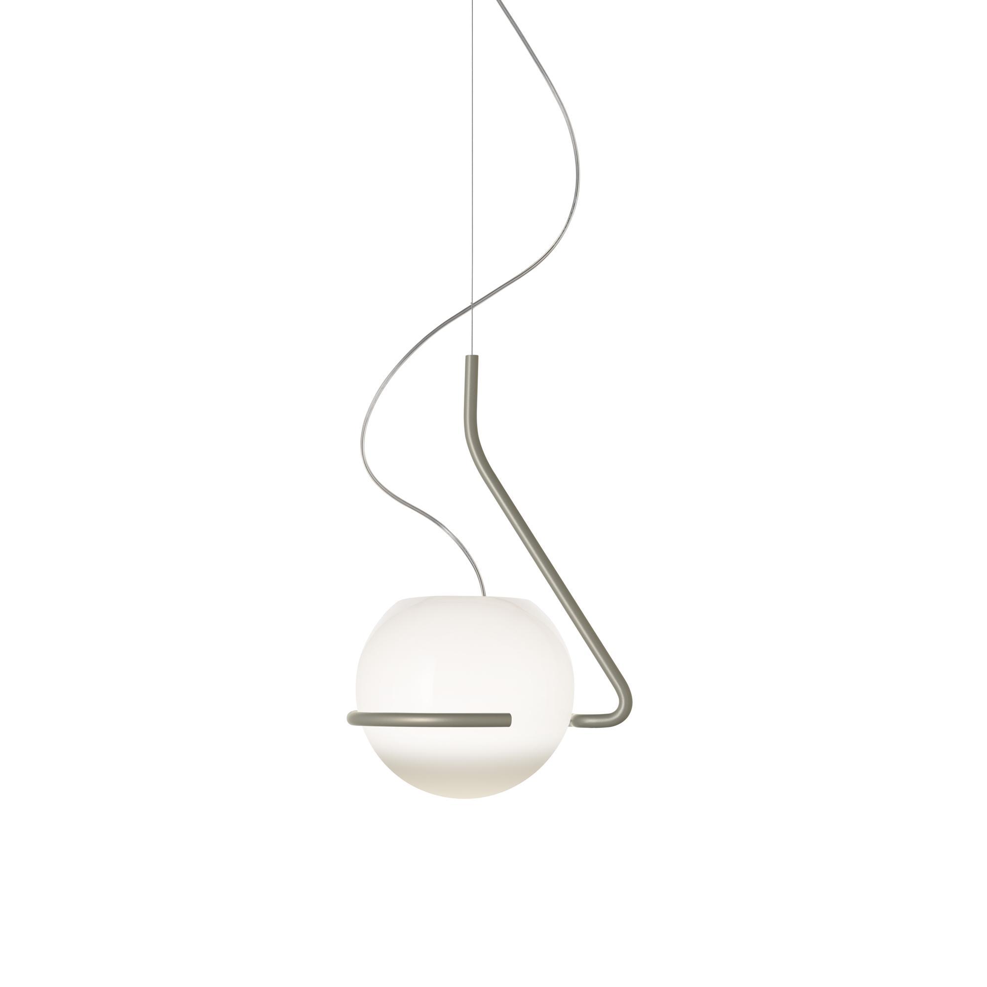 Foscarini Tonda Suspension Petit Titane/ Blanc