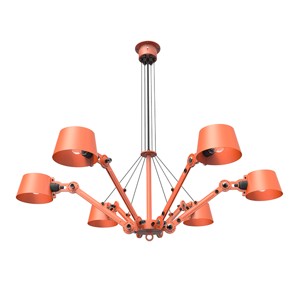 Tonone Bolt Taklampa 6-armad Sl&aring;ende Orange