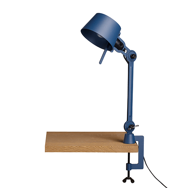 Tonone Bolt Ein Arm Kurz Tischlampe Blau mit Klemme