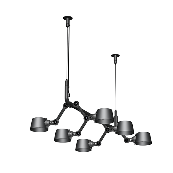 Tonone Bolt Taklampa 6-pack R&ouml;kig Svart
