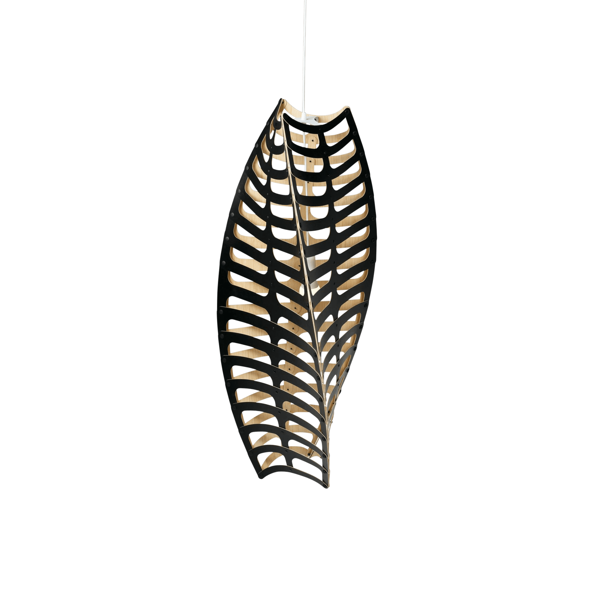 David Trubridge Toru Pendant Black Outside