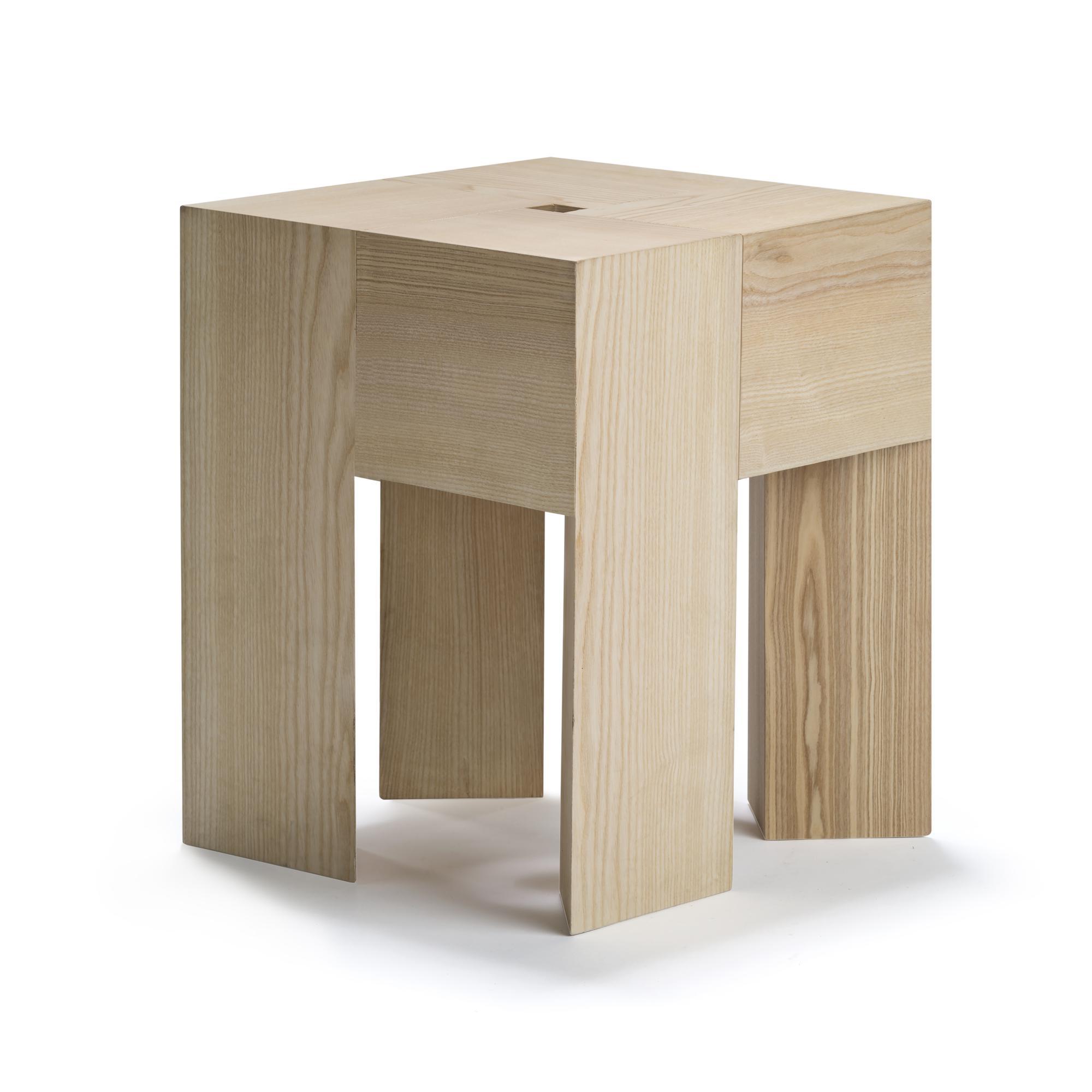 Karakter TriAngle Stool Ash Wood