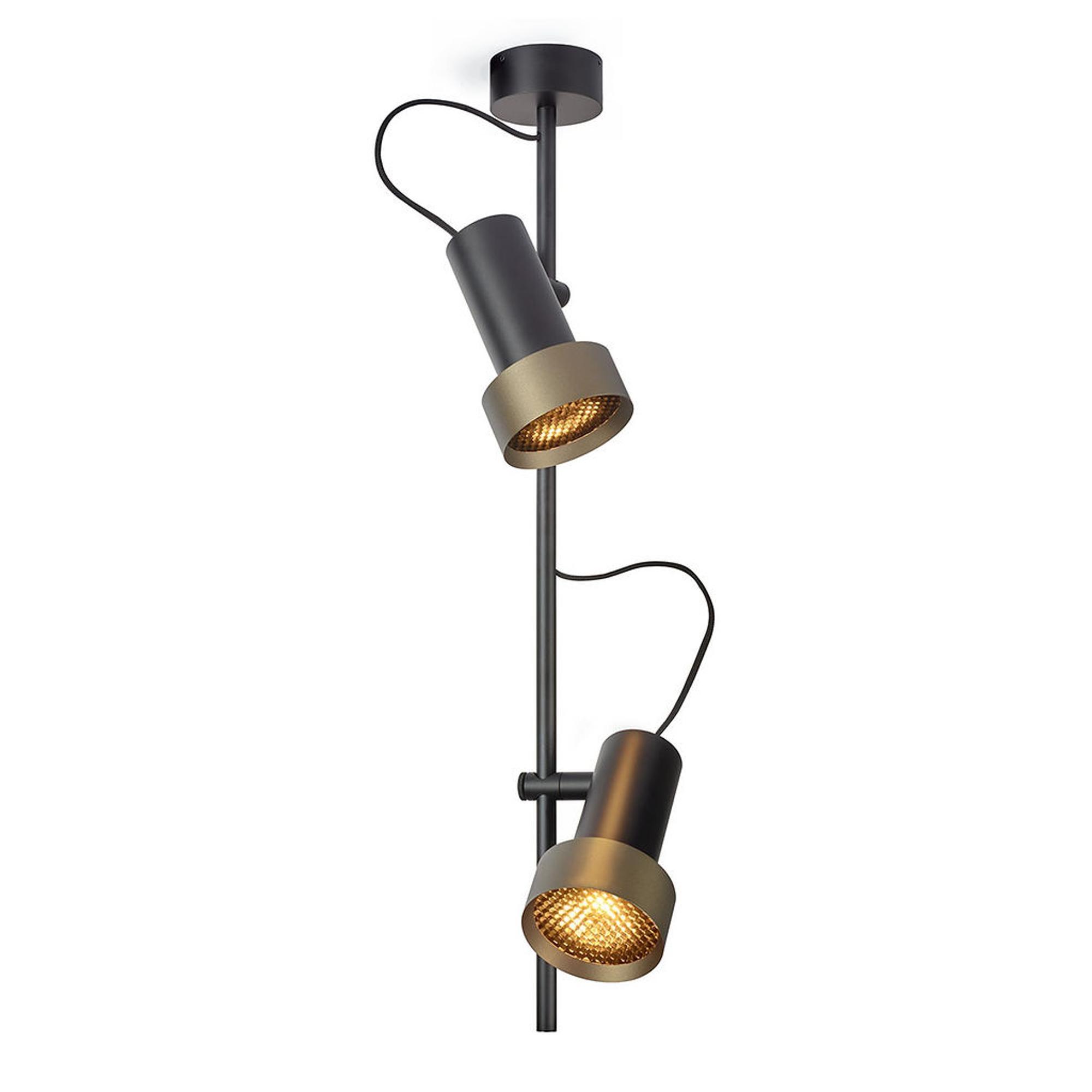 Trizo 21 2Thirty-CV2 Honeycomb Ceiling Light Black/ Bronze Ring