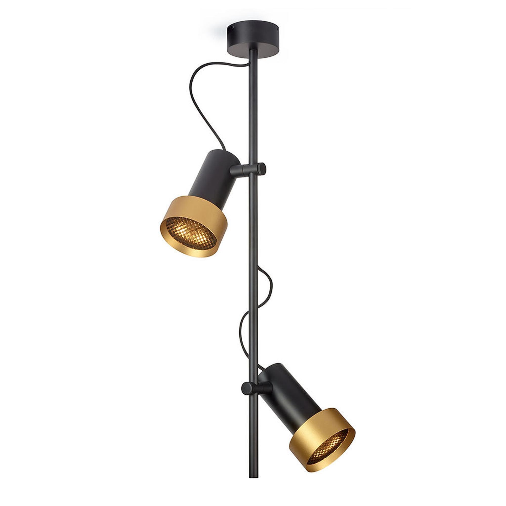 Trizo 21 2Thirty-CV2 Honeycomb Ceiling Light Black/ Gold Ring