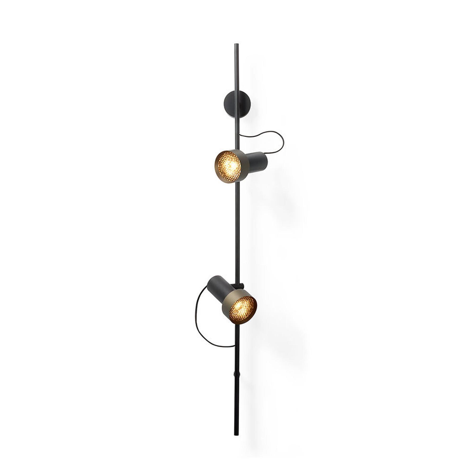 Trizo 21 2Thirty-WV2 Honeycomb Wall Lamp Black/ Bronze Ring