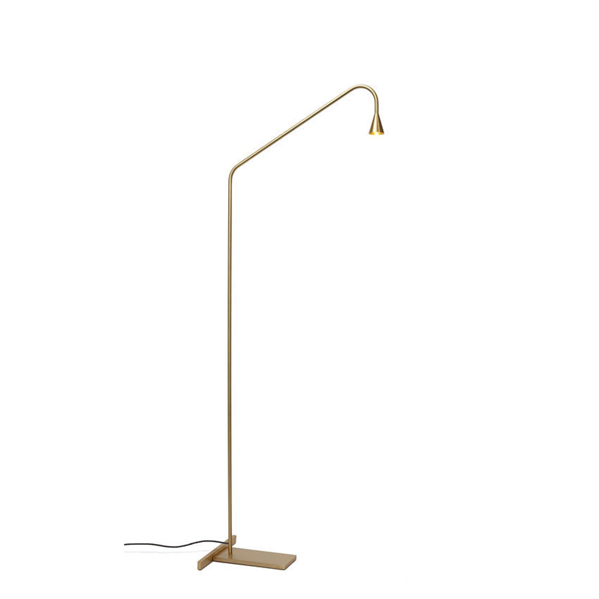 Trizo 21 Austere Floor Lamp Brass