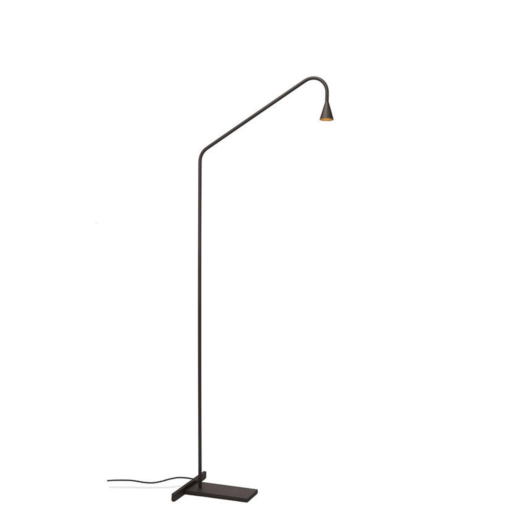 Trizo 21 Oyster Floor Lamp Gunmetal