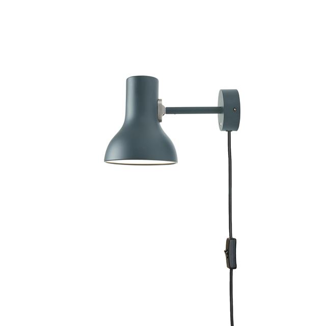 Bilde av Anglepoise Type 75 Mini Vegglampe Med Kabel Skifergrå